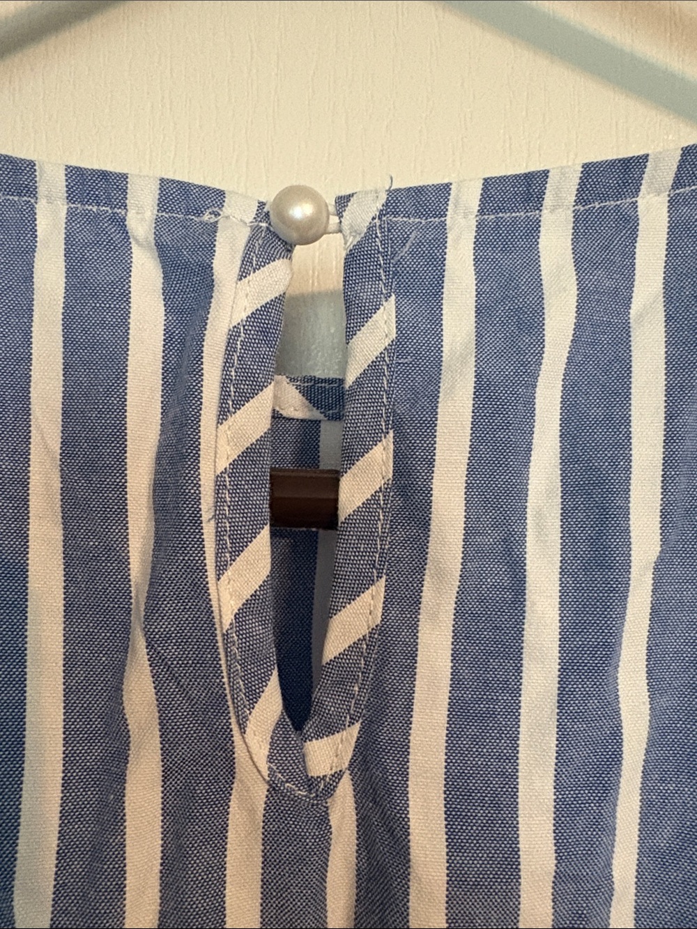 Blue and White Striped Dress - Picture 3 of 5